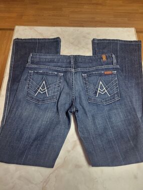 7 For All Mankind A Pocket Jeans Style U130B055U Dark Wash Bootcut Size 28